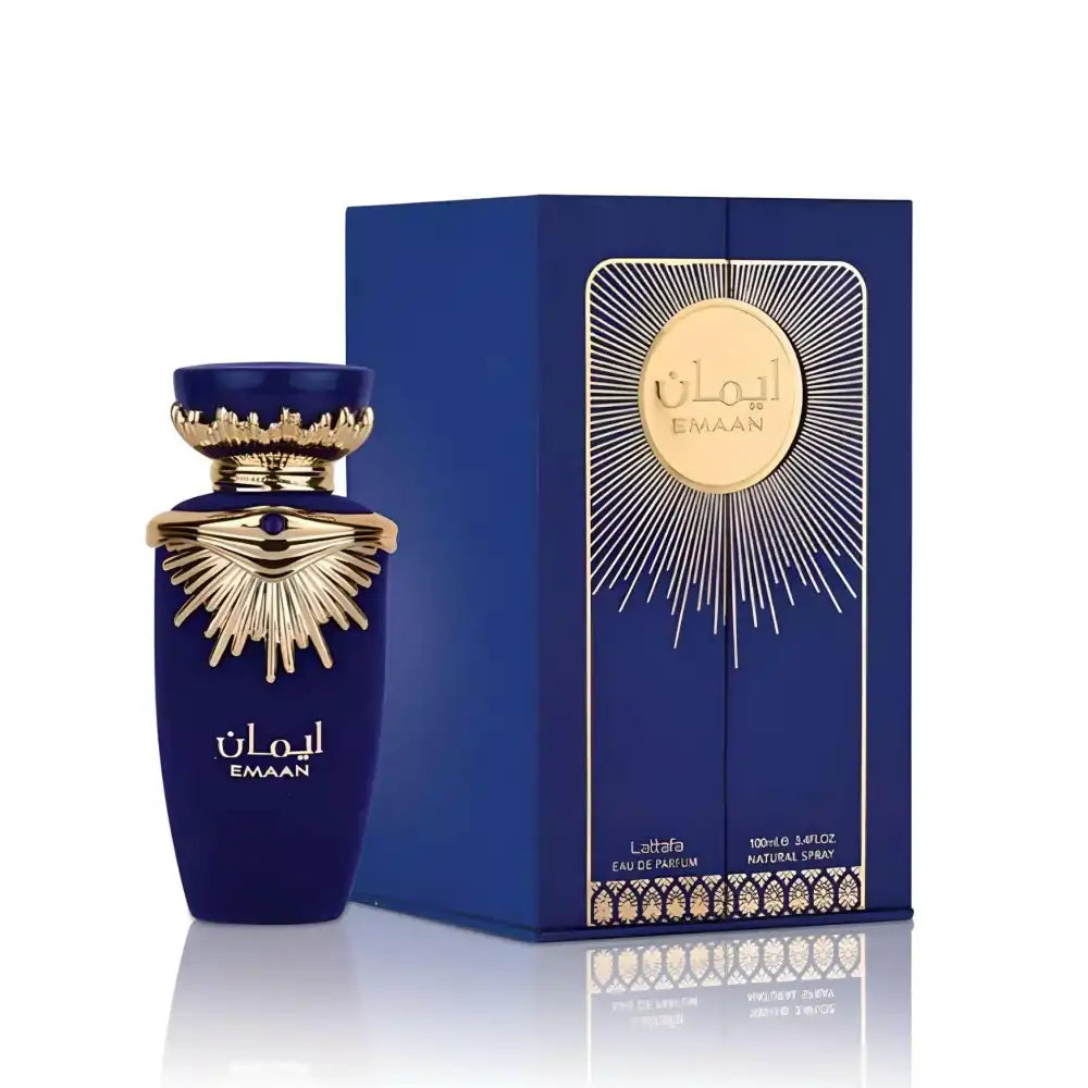 EMAAN PERFUME ARABE frasco y envase