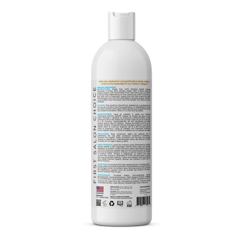 Kachita Spell Keratin Liquid (16 oz) | Sérum de Brillo 3D y Anti-Frizz con Keratina