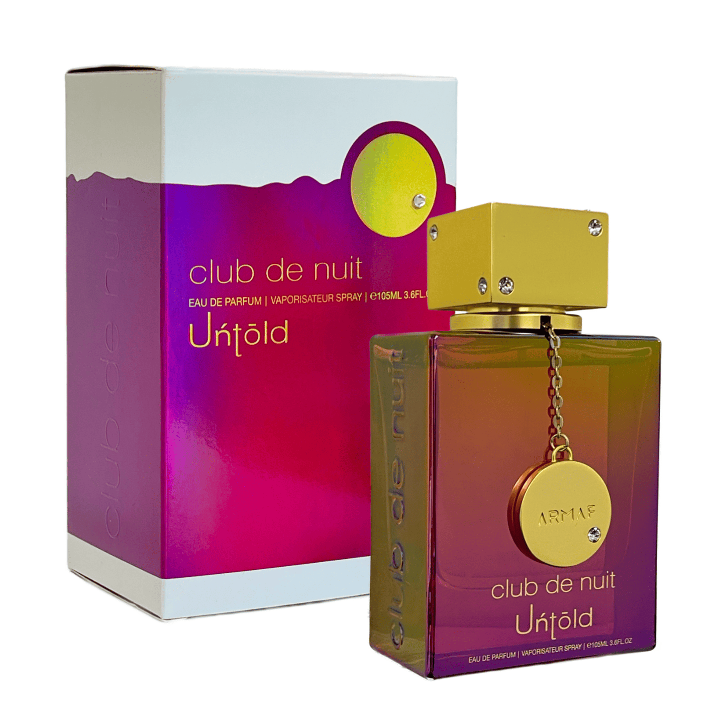 Club de Nuit Untold frasco y envase