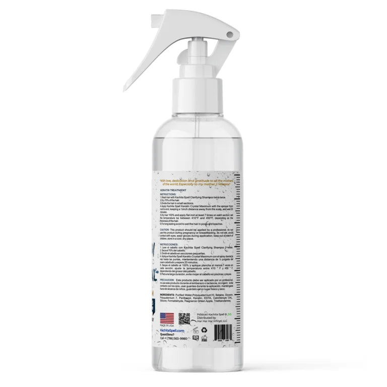 Kachita Spell Keratin Crystal Maximum (16 oz) | Sérum de Brillo con Protector Térmico
