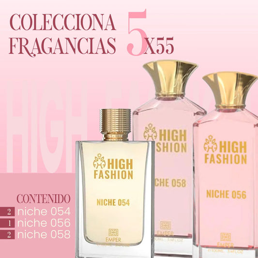 Colección de Perfumes High Fashion: 5 Fragancias de Lujo por $55 | Oferta Exclusiva