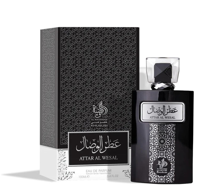 ATTAR AL WESAL frasco y envase
