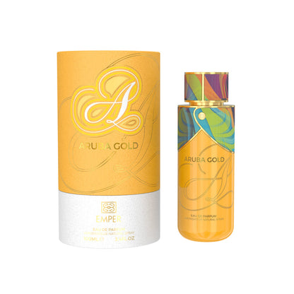 Aruba Gold frasco y envase