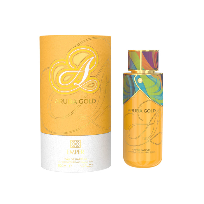 Aruba Gold frasco y envase