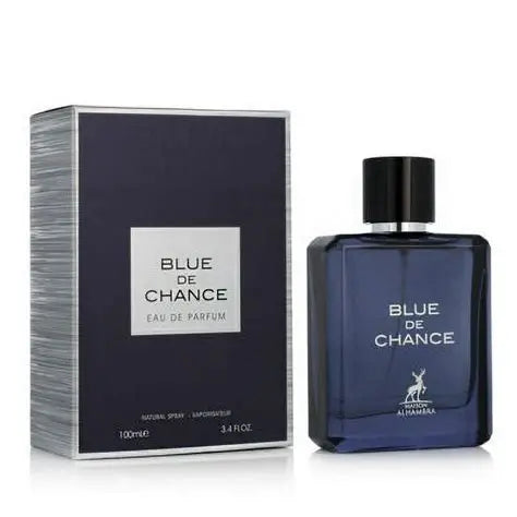 Blue De Chance by Maison Alhambra  frasco y envase