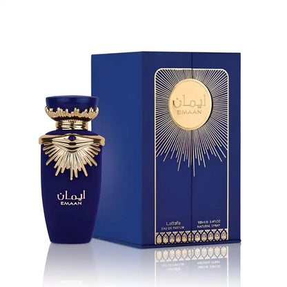 EMAAN PERFUME ARABE  frasco y envase
