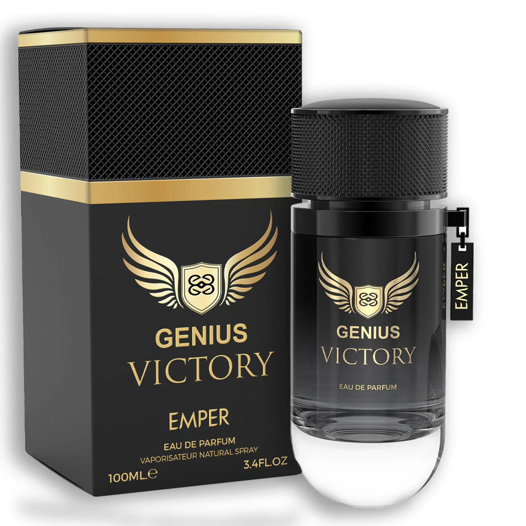 GENIUS VICTORY frasco y envase
