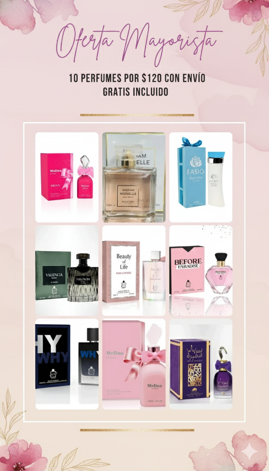 Set de Perfumes High Fashion: 10 Fragancias de Lujo por $120 | Envío Free