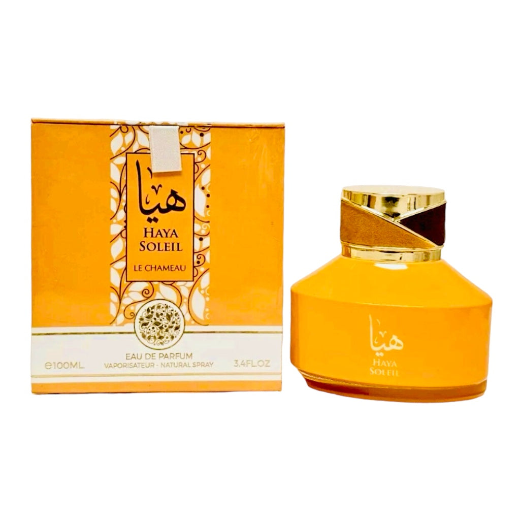 HAYA SOLEIL frasco y envase