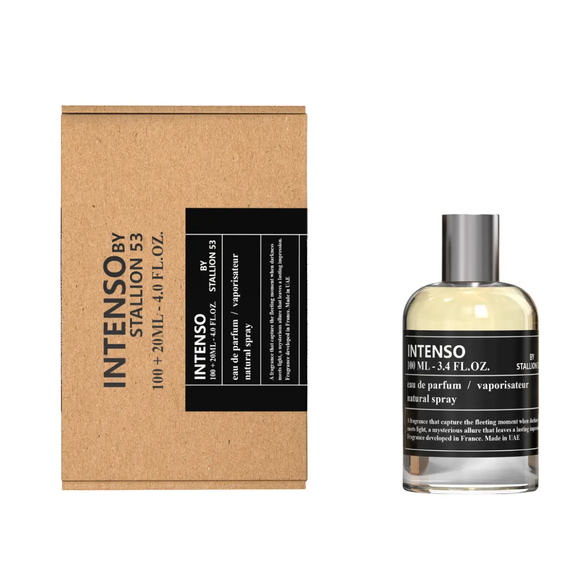 Intenso by Stallion 53 frasco y envase