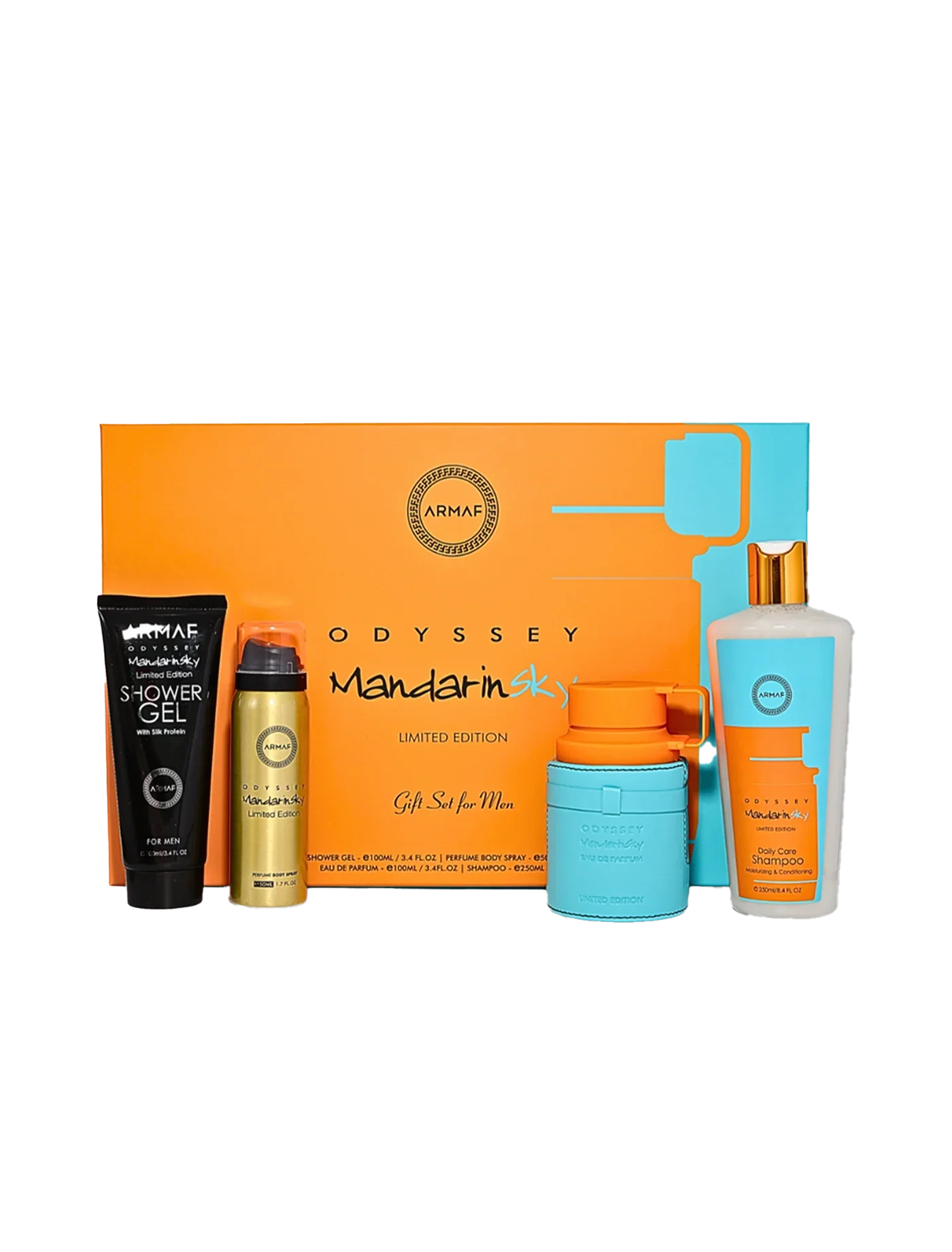 Odyssey Mandarin Sky by Armaf Frasco y envase