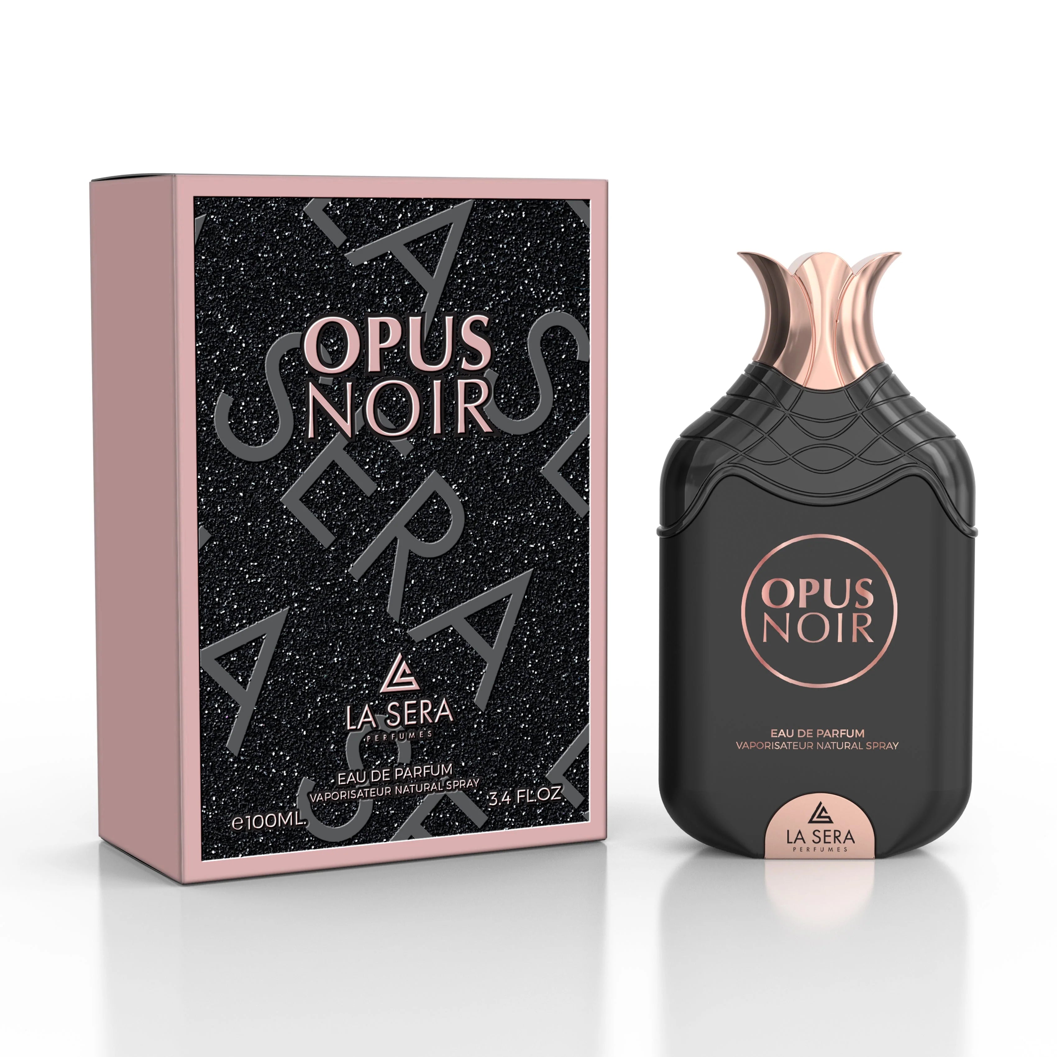Opus Noir frasco y envase