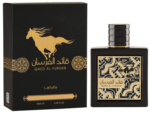 Qaed Al Fursan frasco y envase