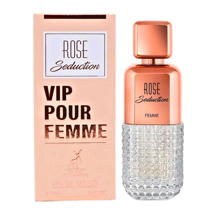 ROSE SEDUCTION VIP Frasco y envase
