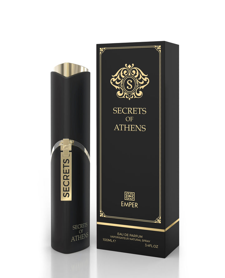 Secrets of Athens by Emper frasco y envase
