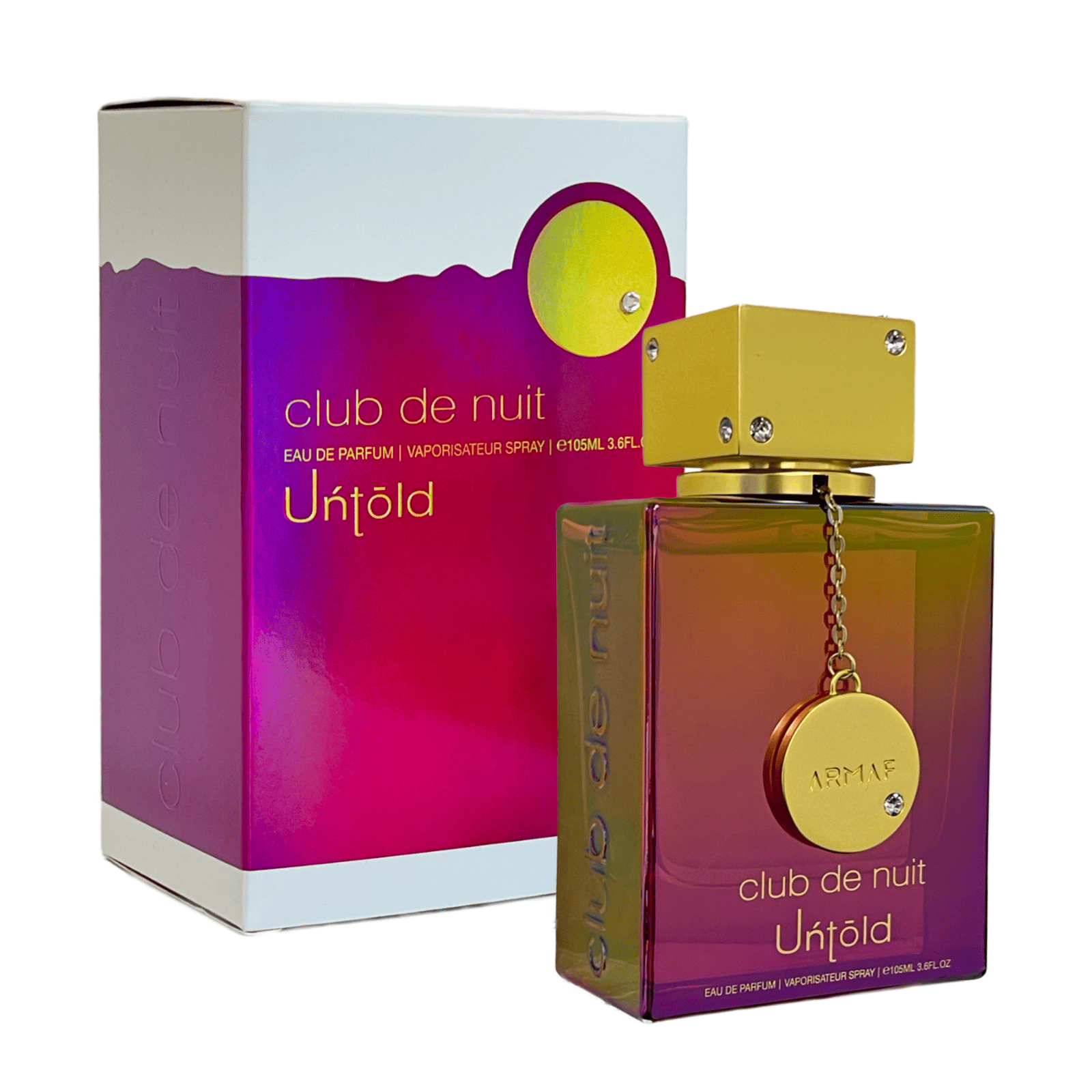 Club de Nuit Untold frasco y envase