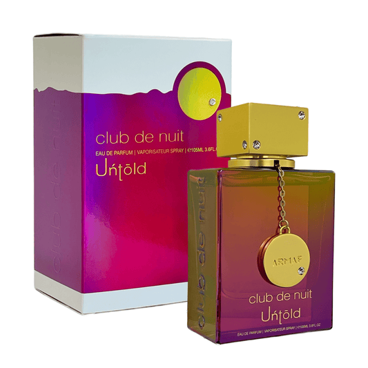 Club de Nuit Untold frasco y envase