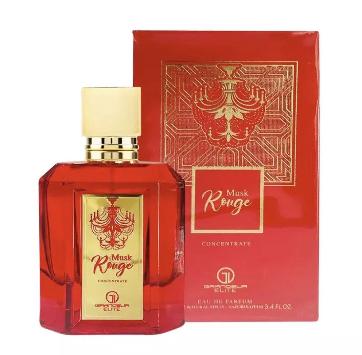 Musk Rouge frasco y envase