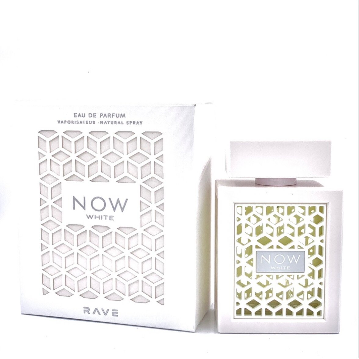 Now White by RAVE envase
